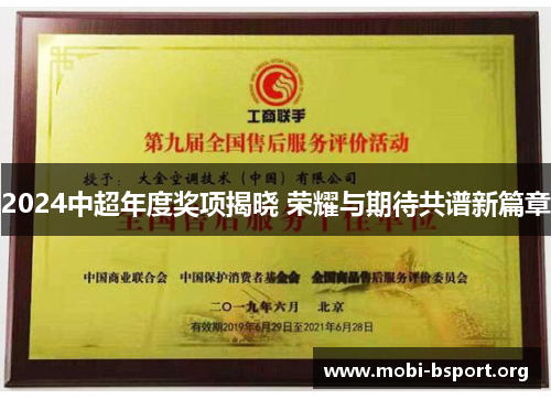 2024中超年度奖项揭晓 荣耀与期待共谱新篇章 2024中超年度奖项揭晓 荣耀与期待共谱新篇章